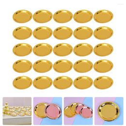 Disposable Dinnerware 25 Pcs Plates Party Cake Birthday Supplies Paper Pan Round Tableware