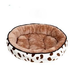 Warming Bed Kennel Washable Pet Floppy Extra Comfy Plush Rim Cushion and Nonslip Bottom Dog Beds for Large Small Dogs House2858