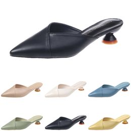 slippers women sandals high heels fashion shoes GAI triple white black red yellow green color18
