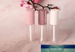 1pc 10ml Empty Round Lip Gloss Tube with Wand Applicator Refillable Plastic Lipstick Lip Balm Bottles Vials DIY Container New9903413