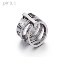 Rings luxurious designer ring engagement titanium love wedding rings silver rose gold fashion Jewellery gifts women ldd240311