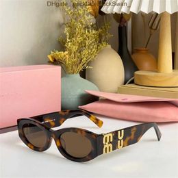 designer sunglasses miu personality Mirror leg metal large letter design multicolor Brand miui glasses factory outlet Promotional special 7NSD