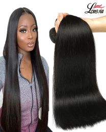 Brazilian Straight Virgin Hair 34 Bundles Unprocessed Brazilian virgin straight Human Hair Weave Peruvian Malaysian Silky Straigh3202572