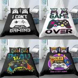 3D Duvet Cover Teens Gamer Bedding Set For Kids Boys Girls Bed Gamepad Printed with Pillow Case Xmas Gifts US Queen EU DouBle247b