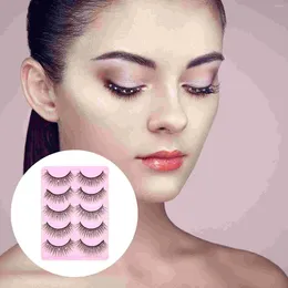 False Eyelashes 10 Pairs Diamond Women Extension Fake Makeup Decor Decors Rhinestone