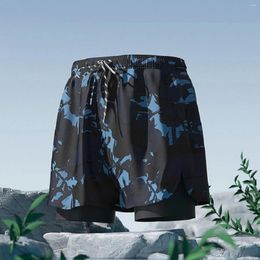 Men's Swimwear Man Swimming Shorts With Drawstring Supportive Compression Liner Swim Trunks Quick Dry Board Bathing Suit