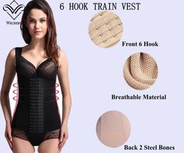 Waist Trainer Vest Steel Boned Corset Seamless Thin Shapers Straps Girdle Belt Underwear Slimming Body Shaper7458946