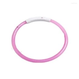 Dog Collars Leashes Led Light Collar Detachable Glowing Usb Charging Luminous Leash For Pet Products Charge Drop Delivery Home Garden Otgbu