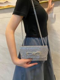 Cosmetic Bags Xiaoxiangfeng Handheld Bag Full Diamond Water Birthday Wedding Banquet Evening Dress Dinner