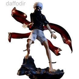 Action Toy Figures Ghoul Rucksack Ken Kaneki Interchangeable face 28cm anime figures Statue PVC action figure Adult Collection Model Toys Doll Gift X0503 240308