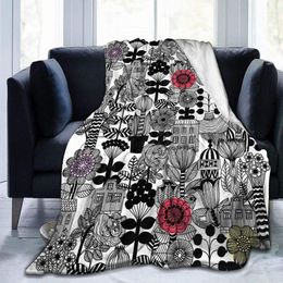 Decken, Überwurf, Decke, Flanell, superweiches Fleece, Tagesdecke, Heimdekoration, ganzjährig für Bett, Couch, Wohnzimmer, Marimekko PieceBlankets284S