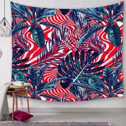 Ins Tropical Plant Flower Decor Tapestries Bathroom Outdoor Tapestry Wall Hanging Sheet Picnic Cloth Home Decor Tablecloth Gift274C