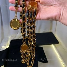 Belts Top Quality Vintage 24K Gold Chain for Women Goth Fashion Charm Designer Luxury Jewellery 2024 Trendy Boho