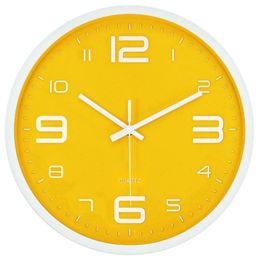 Large Digital Wall Clock Silent Nordic Creative Yellow Modern Home Simple Wall Clock223f