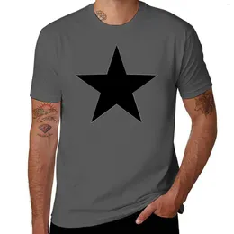 Men's Polos Black Star T-Shirt Customs Tees Mens Graphic T-shirts Funny