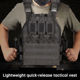 Hunting Jackets 1pcs Outdoor Tactical Vest Lightweight Quick Release Plate Carrier CS Game Professional Combat Training