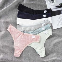 Panties Women's 3 Pcs Lots Plus Size S-4XL Underwear Women Lingerie Panties Sexy G String Thongs for Lady Cotten Girls Briefs 220425 ldd240311