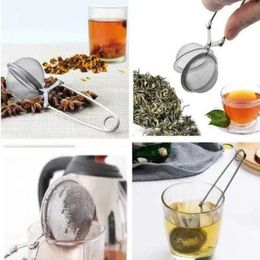 Kitchenware Accessories Tools Tea Infuser 304 Stainless Steel Sphere Mesh Strainer Coffee Herb Spice Philtre Diffuser Handle Ball Boutique 311