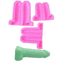 Craft Tools Sexy Men Penis Shape Silicone Molds 3D Form For Soap Chocolate Resin Gypsum Candle Cake Decorative Mould282n