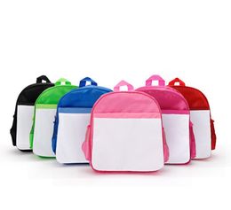 Sublimation Blanks Schoolbag School Supplies Children Kids Backpacks Kindergarten Polyester DIY Book Bag4558119