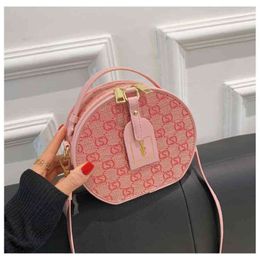 Popular small bag female minority new sling Shoulder Messenger Bag portable round cake Purse3380