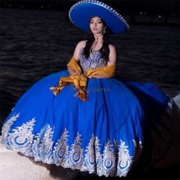 Vintage Blue Vestidos De 15 Quinceanera 2024 Photography Appliques Lace Mexico Vestido De Xv Para Ball Gown Sweetheart Corset Birthday Party Dress Sweet 16 robe bal