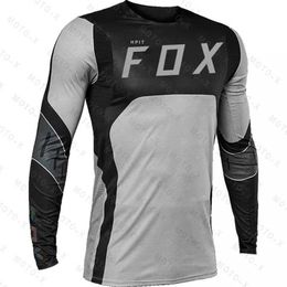Hpit Fox MTB Long Sleeve Jersey Bicycle Cycling Mens Cycling ClothingMan Motocross Outfit Enduro Pro Cycling Outfit Moto Cross