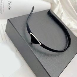 Triangle sign creative unique designer headband for men cool enamel embellishment hairband solid Colour leather nylon Jewellery headbands elegant simple ZB043 I4