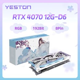 YESTON GeForce RTX4070 Graphics Card GDDR6X 12G 192bit GDDR6X Gaming GPU RTX4070 - 12G D6X SA Desktop AMD Gaming Video Card