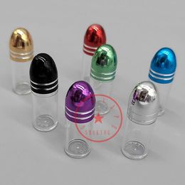 Colorful Smoking Acrylic Aluminium Bullets Herb Tobacco Cigarette Holder Stash Case Portable Pill Seal Storage Bottle Moisture-proof Snuff Pocket Container DHL