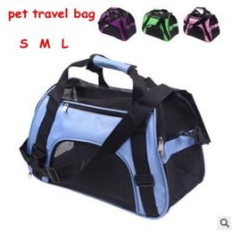 QET CARRIER Portable Pet Backpack Messenger Carrier Bags Cat Dog Carrier Outgoing Travel Teddy Packets Breathable Small Pet Handba254f