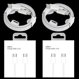 1M 2M Fast charging USB C to USB-C Type c PD Cables Cable For Samsung galaxy s8 s10 s22 s23 s24 Note 10 20 Xiaomi Huawei P40 Lg android phone with box 848DD