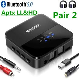 Adapter Aptx LL HD Bluetooth 5.0 nadajnik i odbiornik Audio RCA 3.5mm AUX Spdif CSR8675 stereofoniczny Adapter Wirlesss na telewizor samoc