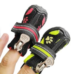 Waterproof Small Big Dog Golden Retriever Boots Winter Warm Windproof and Anti Slip Soft Bottom wear resistant 8 Size Pet Shoes 240304