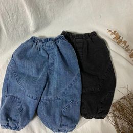 Trousers 2024 Winter Baby Plus Velvet Thick Denim Infant Girls Casual Pants Toddler Boys Windproof Jeans Kids Warm Clothes