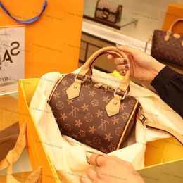Shoulder Bag designers Handbags Purses Brown flower Women Tote Brand Letter Genuine Leather Bags crossbody bag