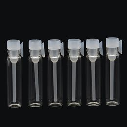 Hot Selling 1ml Empty Glass Essential Oils Dropper Bottles In Refillable Mini Clear Glass Dropper Container Liquid Pipette Bottle In Stocks