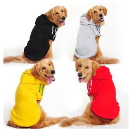 Winter Warm Large Dog Clothes Hoodie Coat Sweater For Dogs Pet Golden Retriever Labrador Alaskan Apparel261I