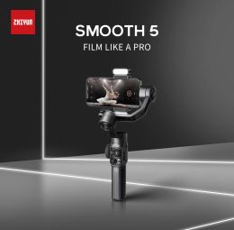 Gimbal ZHIYUN Smooth 5 Official 3Axis Gimbal Steadicam Stabiliser for IPhone X 8 Gopro Hero 5 SJCAM SJ7 Xiaomi Yi 4k Action Camera