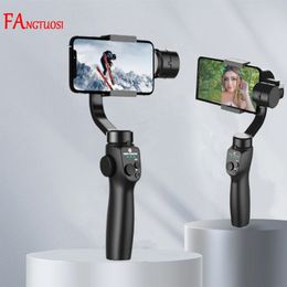 FanGTUOSI F10 3-Axis Foldable Smartphone Handheld Gimbal Cellphone Video Record Vlog Stabilizer 240306