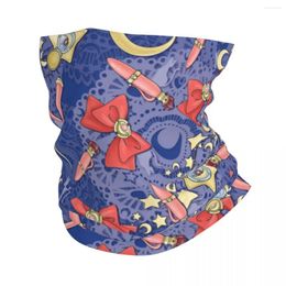 Bandanas Sailors Moon Prism Power Scatter Print Bandana Winter Neck Warmer Men Windproof Wrap Face Scarf For Ski Gaiter Headband