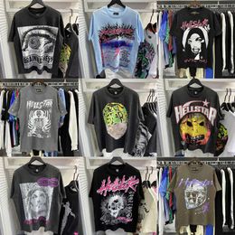 Hellstar Shirt Mens T-shirts Short Sleeve Tee Men Women High Quality Streetwear Hip Hop Fashion T Shirt Hell Star Hellstar Short 953