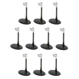 10Pcs Black 1/6 Scale 12inch Action Figures Dolls Dollhouse Display Stand Base Holder Adjustable Height 240305