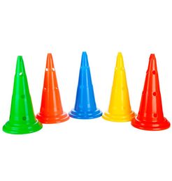 6pcslot 30cm Round Bottom Sport Rugby Training Cone Soccer Marker Disc Mark Football Barrier Multicolor Skating7015463