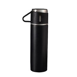 17oz Portable Stainless Steel Thermos Flasks Sport Bottle Vacuum Insulated Tumbler Beer Water Travel Mug Spiral Leak-proof Stopper With Cup Keep Cold Warm HW0205