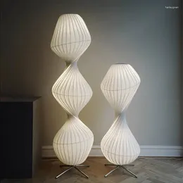 Floor Lamps Uplight Design Lamp Classic White Hallway Retro Corner Diffused Unique Japanese Textile Lampara Bedroom Decore