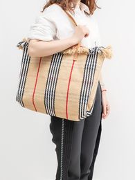 Projektanci torby luksusowe płótno torebki na płótnie torba damska torba na ramię plażowe torba na frędzl