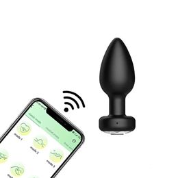 Remote Controller Adult Men 18 Smartphone Controlled Male And Female Plug Am Anal Vibe Plugs For Women Vibrator 240308