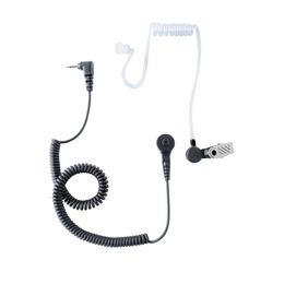 2.5mm Police Surveillance Earpiece with Clear Acoustic Coil Earbud Audio Kit for Two-way Radios