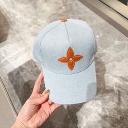 Fashion new favorite light blue denim hat high-quality baseball cap men and women of the same style multi-color optional